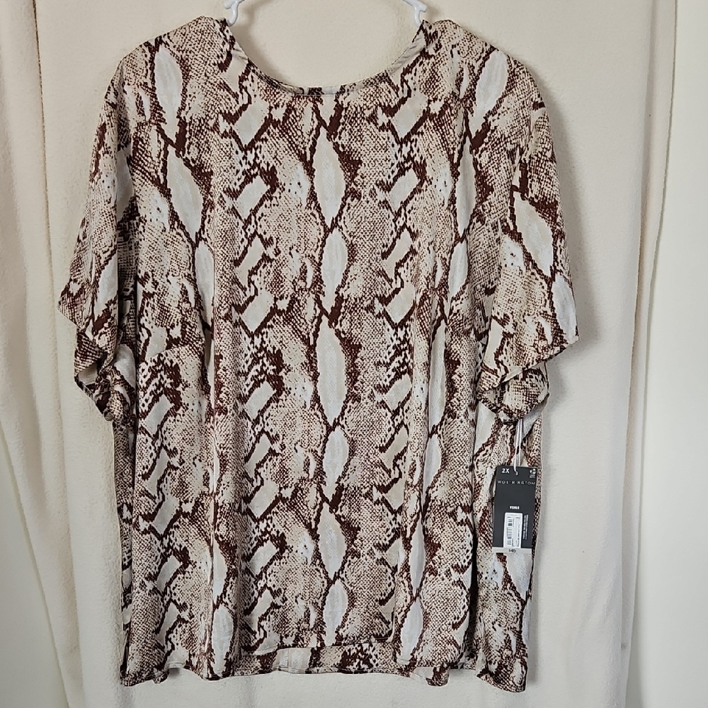 Stylish Snake Print Women's Top